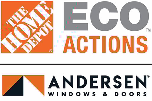 eco partner logo alongside the andersen windows logo