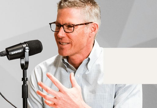 chris galvin doing a podcast for modern craftsman