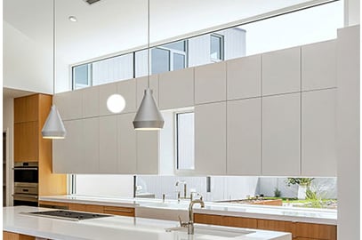 Modern Kitchen with Andersen Aluminum windows