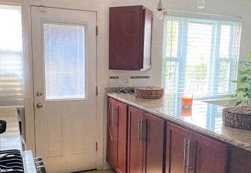 Rashida Banks Kitchen Renovation Project with Andersen Entry Door - before shot