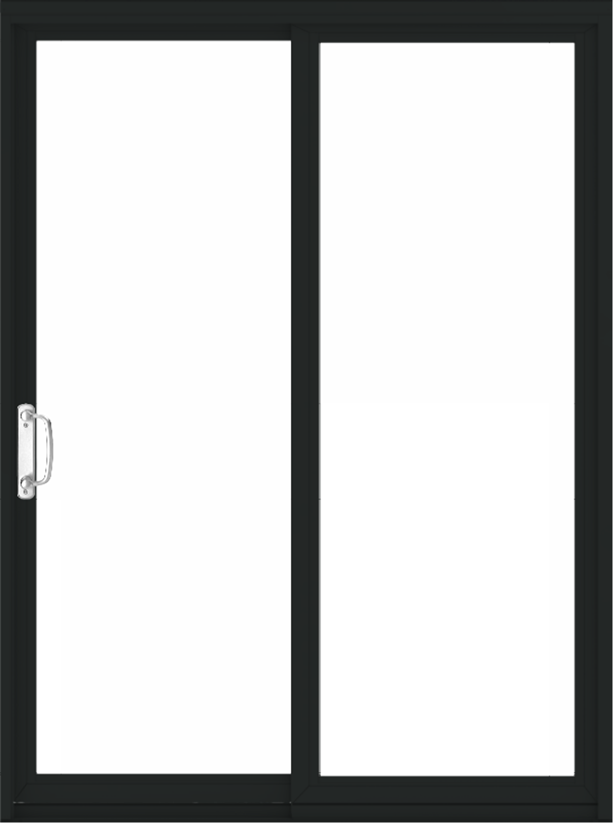 Permashield interior patio door in color black
