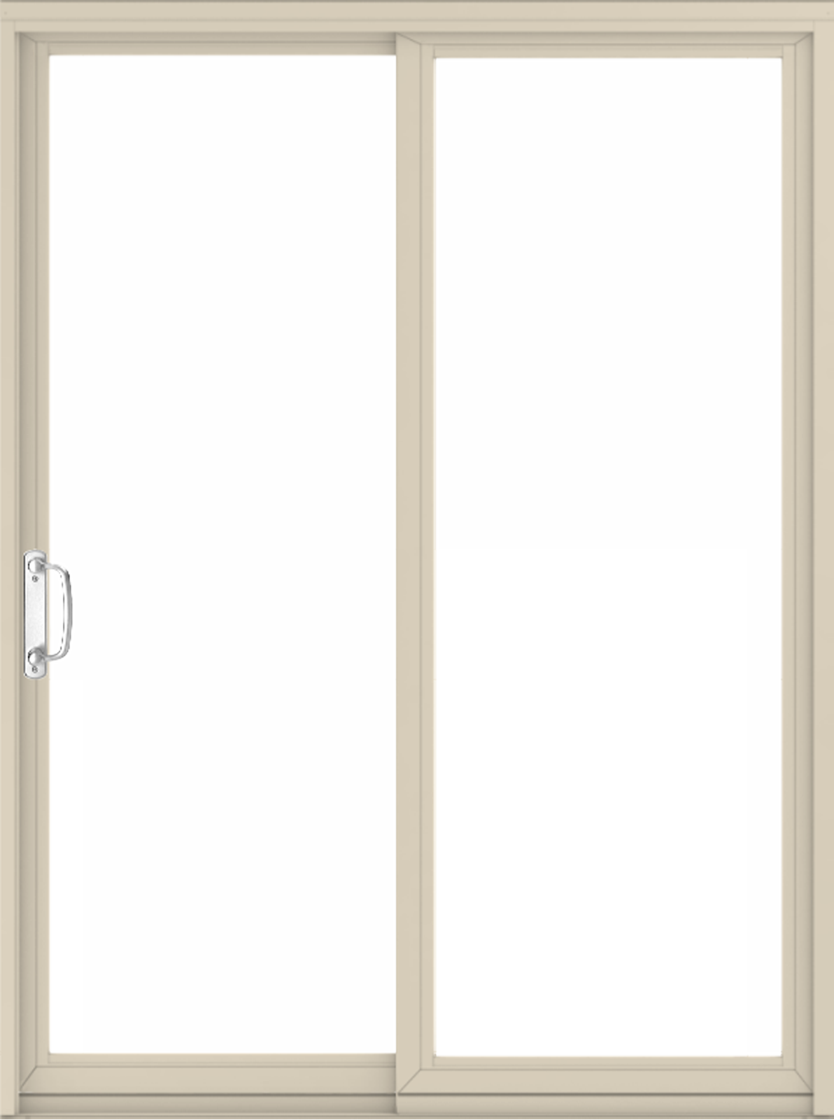 Permashield interior patio door in color canvas