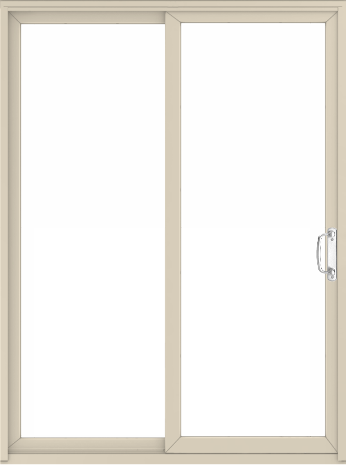 Permashield interior patio door in color canvas