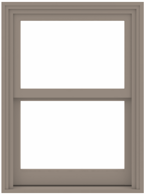 a series double hung andersen window in color sandstone