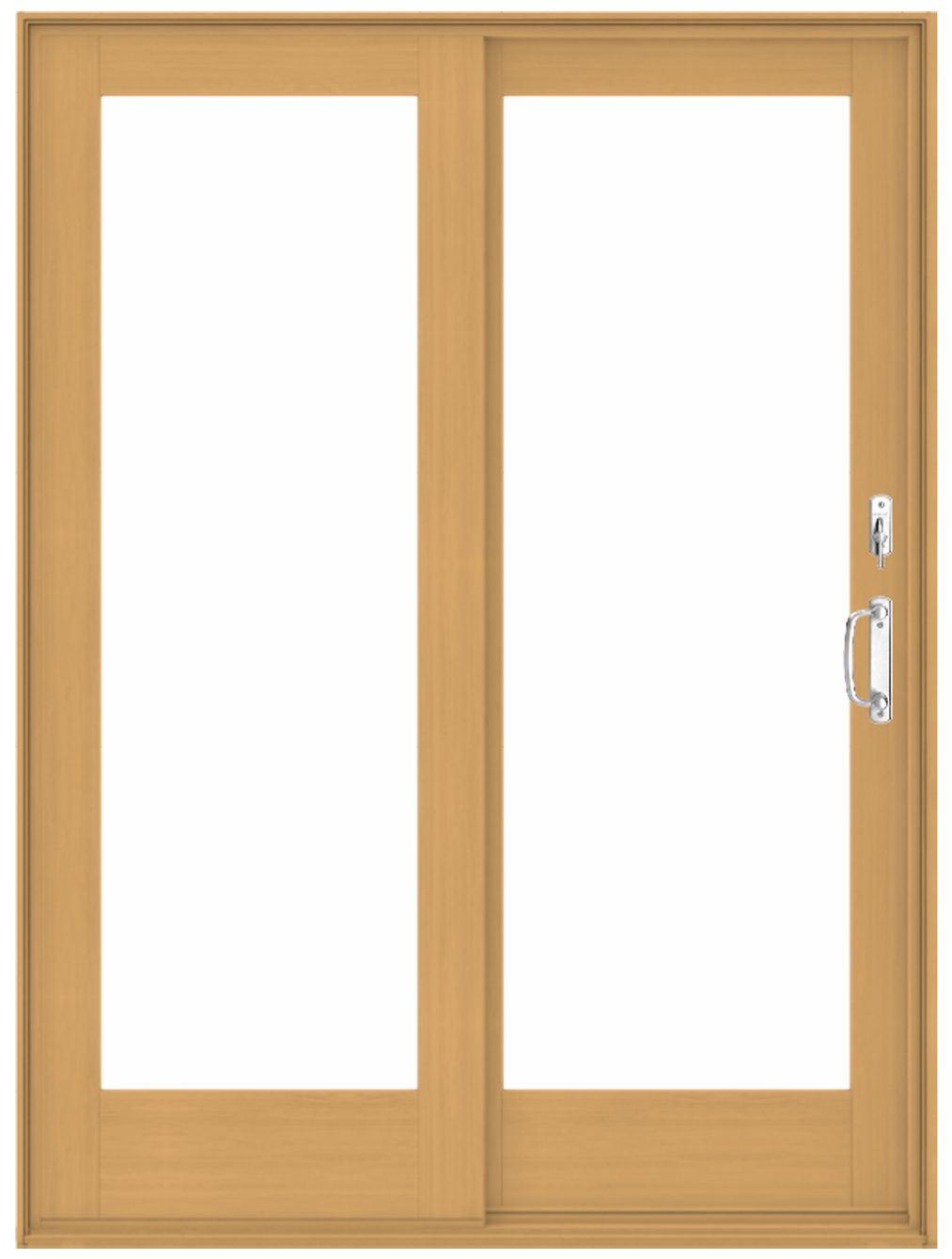 a series gliding patio andersen door in pine