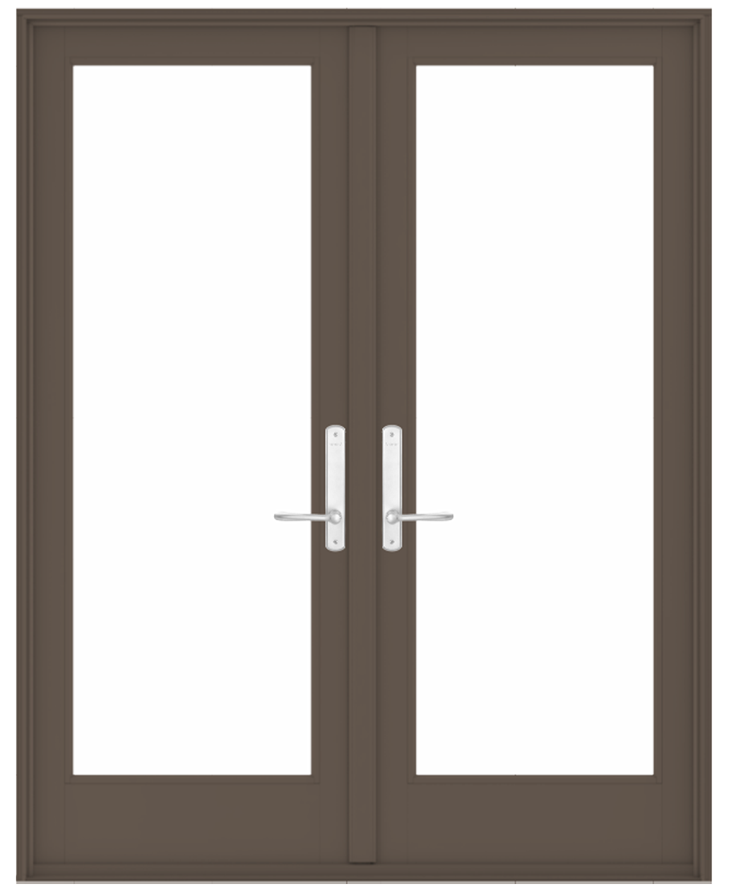 french hinged door in terratone color