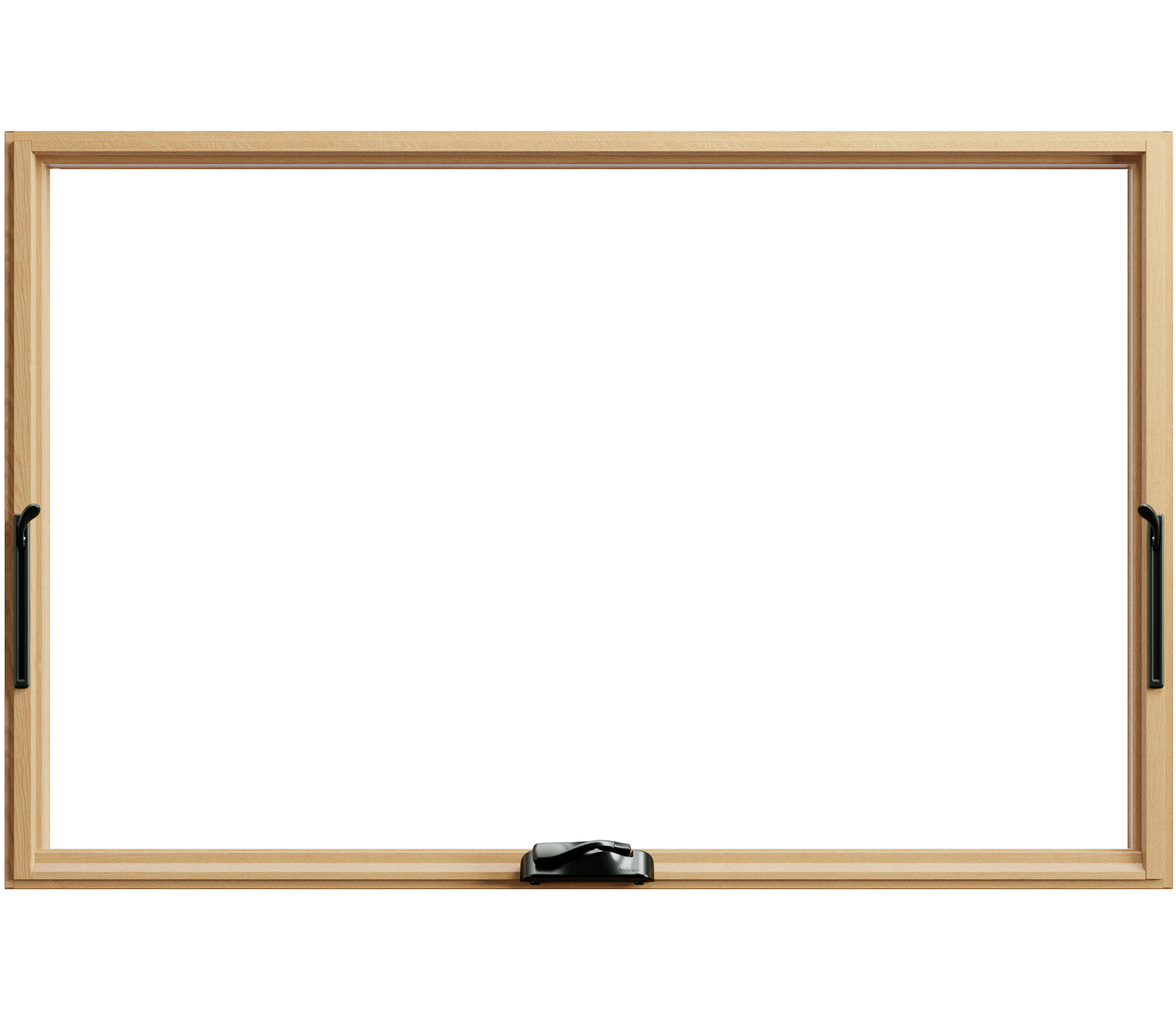 natural pine interior andersen awning window