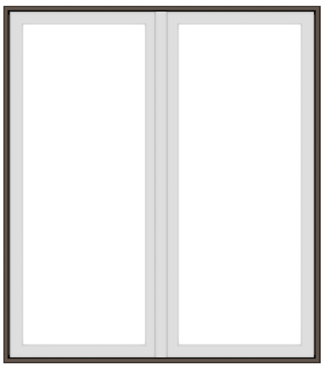 andersen e series french casement window with terratone trim