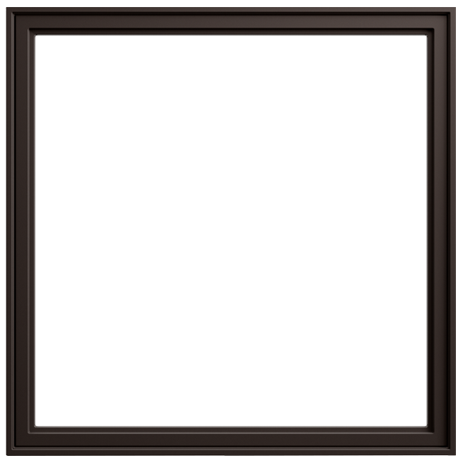 andersen e series picture window with dark bronze frame