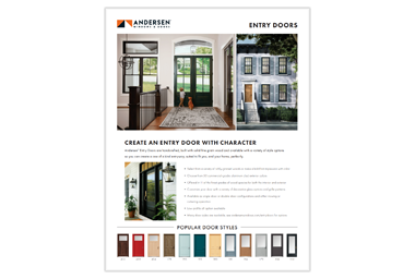 entry doors info sheet thumbnail image