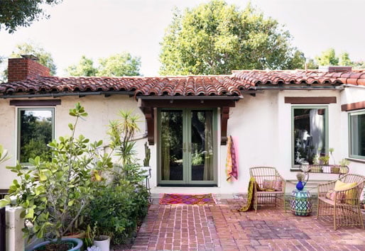 exterior view of Spanish style home