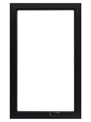 100 Series Casement window interior black