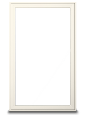 100 Series Casement window exterior white