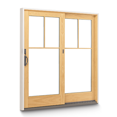 andersen French wood gliding patio door