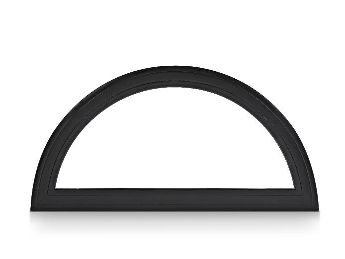 100 Sereis True Circle window in black