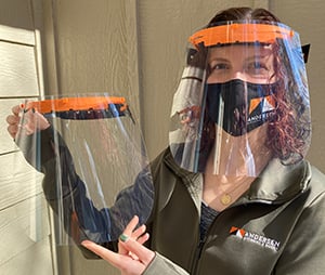 Andersen Donates Face Shields for Election Workers