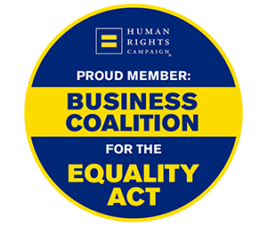 Member of Human Rights Campaign Business Coalition for the Equality Act (H.R.5) Logo