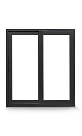 a series contemporary gliding door image with black frame