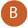 letter b in circle icon