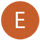 letter e in circle icon
