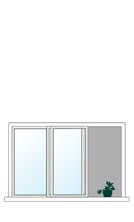 illustration of pass-through window