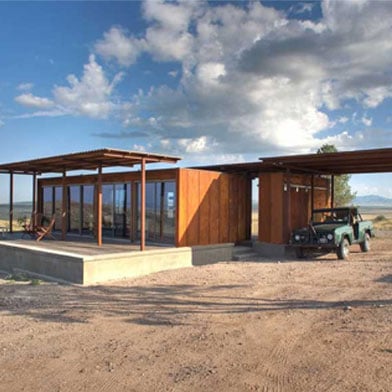 Modular home built by Alchemy Architects featuring Andersen Windows.