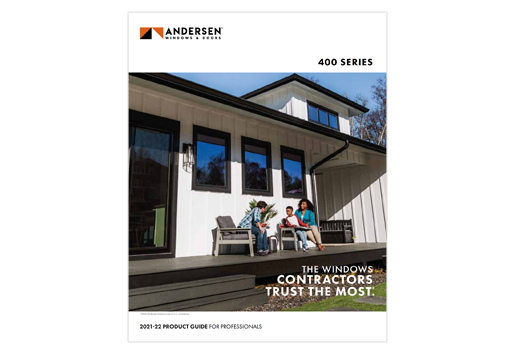 screenshot of andersen 400 series product guide cover 