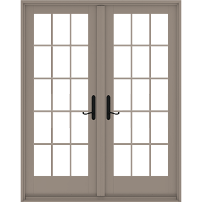 400 Series Frenchwood Hinged Patio Door, Steel French Patio Doors With Blinds