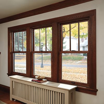 400 Series Woodwright Double-Hung windows interior