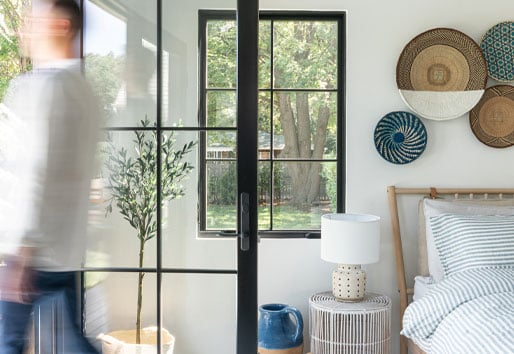 Will Taylor Bright Bazaar Mediterranean Design Style Patio Door off Bedroom