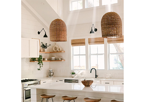 Charleston modern farmhouse kitchen windows light and airy decor