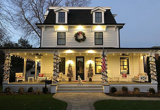 Porch Entry Door Holiday Decor Ideas Wreath