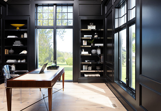 Black Accents Home Office