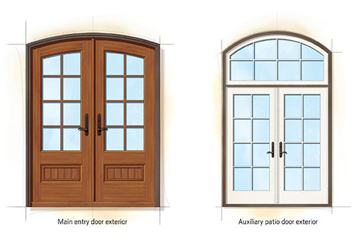 French Eclectic style doors