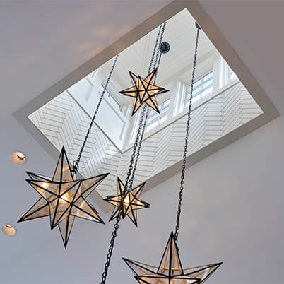 Rehoboth Beach Star Light Fixture Arts and Crafts Style