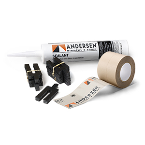 image of andersen windows accessories, chalk, and tape