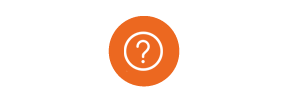 question mark icon in orange circle