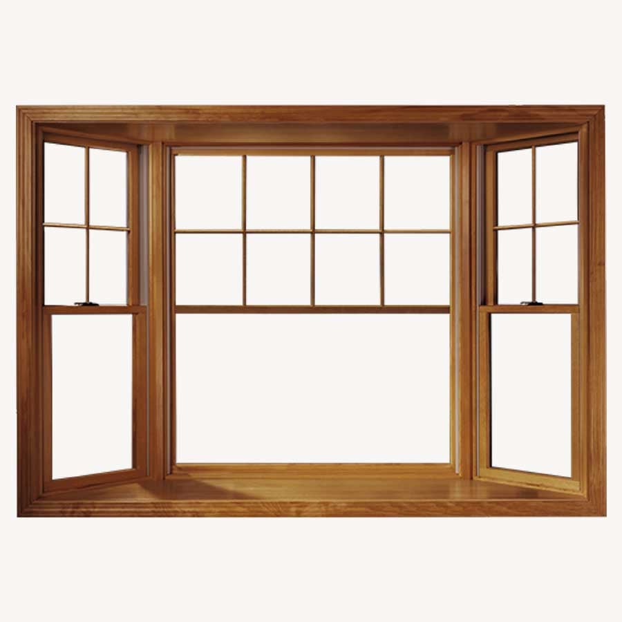 illustration of a bay bow andersen window