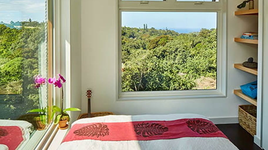 interior image of bedroom with andersen windows