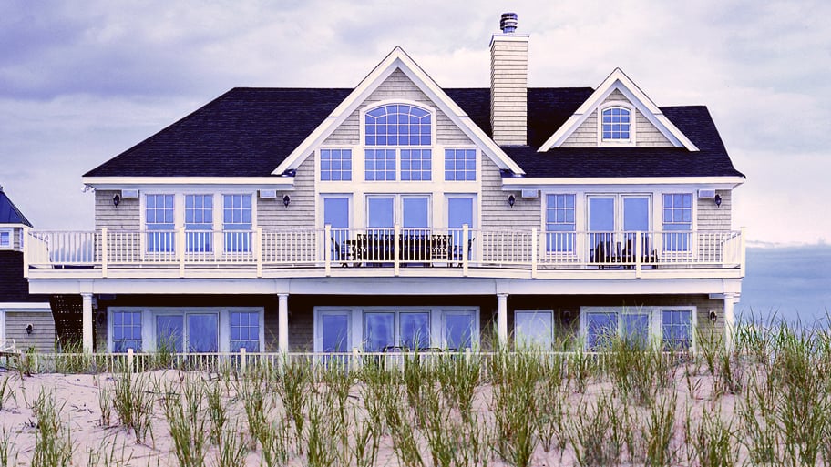 image of house on the coast