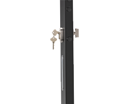 close up image of tesa lock for sliding patio door
