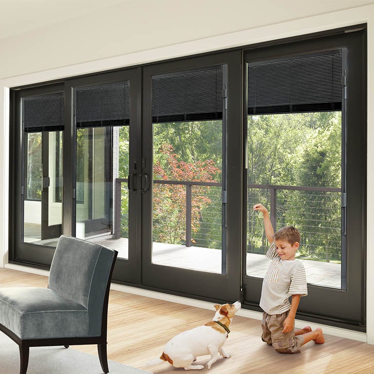 Window Blinds Andersen Windows, Standard Size Sliding Glass Door Blinds