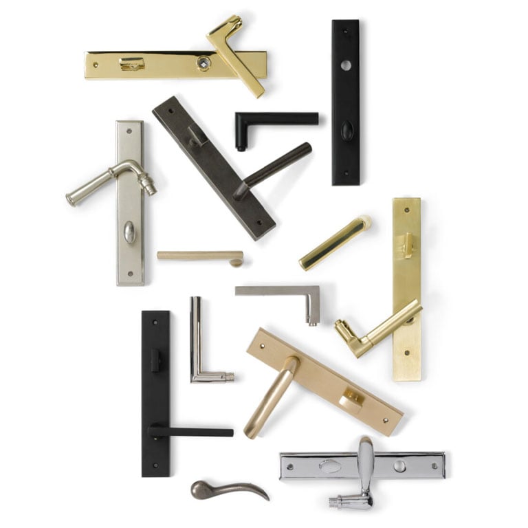 image of hardware handles in assorted colors and designs