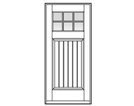 Andersen Entry Door Style 406 with grilles