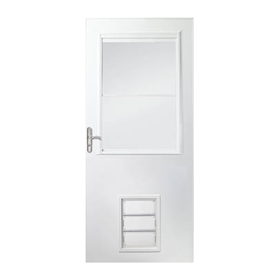 10 1/2 Light Panel Ventilating Storm Door w/ Pet Door